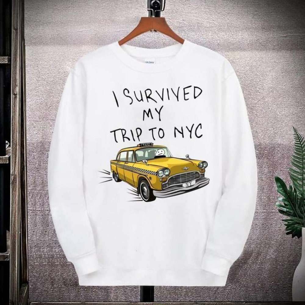NYC Trip Spider Graphic Funny Travel Fan Sweatshirt